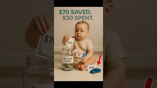 This baby just split $100 wisely. #SaveSmart #MoneyTips @acorns #SaveSmart @acorns @vanguard_group