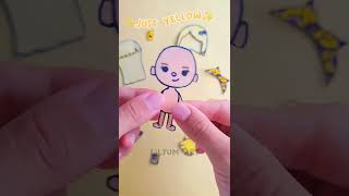 ✨ Just Yellow ✨ Choose ONE Outfit and Hairstyle Toca Character ✨#shorts #tocaboca #lilyumart