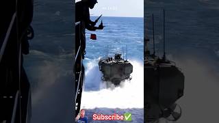Watch as these AVC vehicles launch straight from the ship like they’re in an action movie. #military