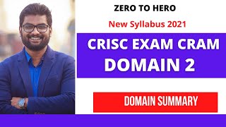 CRISC DOMAIN 2 SUMMARY 2021