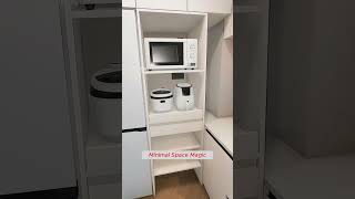 Kitchen Corner Hack: Smart Space Saving! 🛠️🏡#KitchenDesign 🏡 #SpaceSavingIdeas🛠️ #SmartKitchenTips🍽️