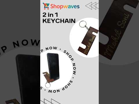 custom 2 in 1 keychain #keychain #mobilestand