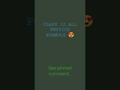 Class12 physics quick revision formulas. #class12physics #12board