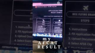 My AFCAT RESULT #result #afcat #defense