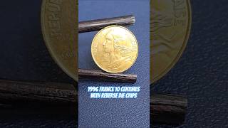 1996 France 10 Centimes with Reverse Die Chips #shorts #errorcoins #errorcoin