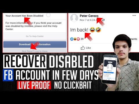 Recover Disabled Facebook Account 2020 🔥 | How to Open Disabled Facebook Account | English