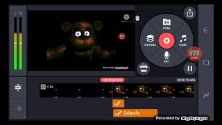 eu fiz o jumpscare do golden freddy usando o kinemaster
