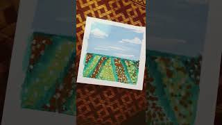 Aesthetic floral garland painting #youtubeshorts #subscribe #satisfying