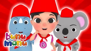 RATO TOPI RATO JUTTA❤️ Popular Nepali Song❤️Color Learning Songs😊Bunu Manu Nepali