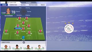 FIFA 19 AJAX REVIEW - Best Formation, Best Tactics and Instructions