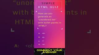 HTML MCQs Challenge? #html #coding #shorts