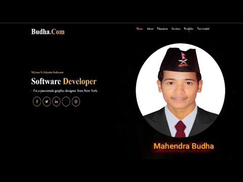 professional website design html and css code source free #mahrndrabudha #mahendrachherti