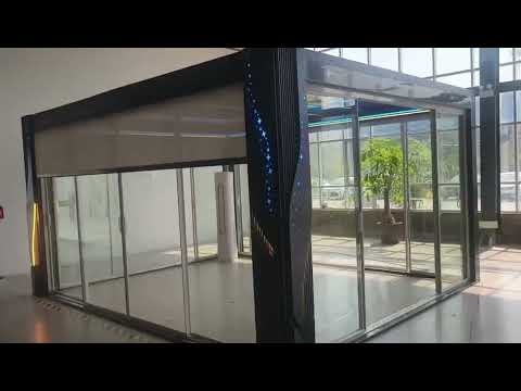 WBEST Aluminium Pergola 158M: Stunning Starry Lights, Motorized Louvers & All-Season Comfort !