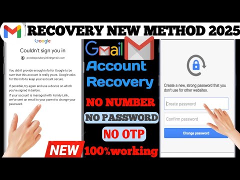 Gmail account recovery 2025 || How to recover Gmail account || Google account recovery