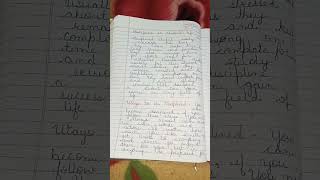 Essay on Discipline _Class 10th_ #top trending # yt _shorts😊📒