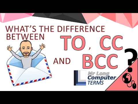 Mr Long Computer Terms | What's the difference between TO, CC and BCC in e-mails?