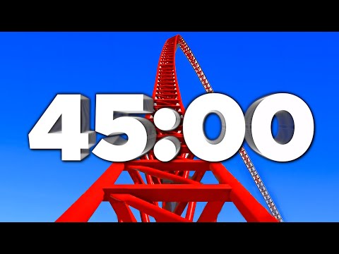 45 Min Countdown Timer (Roller Coaster) 🎢