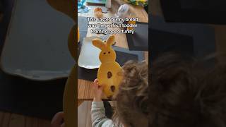 Speech learning with the Easter bunny bread #Toddler #Easter #parenting #babydevelopment