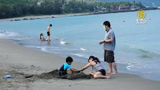台東最美的戲浪點 杉原海水浴場開放了