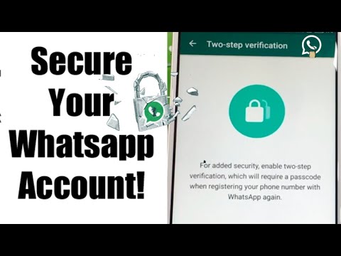 Do this to secure your whatsapp account. How to secure whatsapp account.