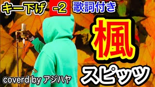 【キー下げ(-2)】楓(かえで)/スピッツ【歌ってみた】(cover by アジハヤ) 低音男性キー