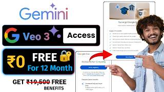 Get Google Ai Gemini Pro 12 Months VEO 3 FREE! Gemini Student Verification In India Complete Process