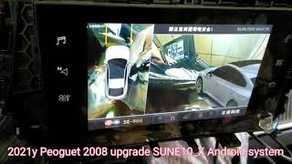 Peoguet 2008 with 7inch touch monitor upgrade SUNE10_X Android system