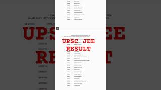 UPSC JEE RESULT 2024, | #upsc #upscmotivation #upscje2023 #upscresults