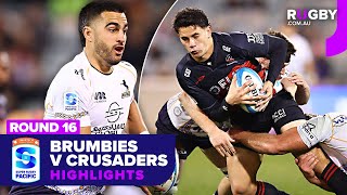 Brumbies v Crusaders Highlights | Round 16 | Super Rugby Pacific 2025