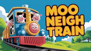 Animal Train Song for Kids 🚂🐮🐷 | Moo, Neigh & Chug Along! | Fun Farm Song for Toddlers ┃Train Roll