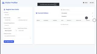 Visitor Profiler App Using HTML, CSS and JavaScript with Source Code