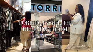 Torrid inside the dressing room *plus size* come shop with me @TorridFashion