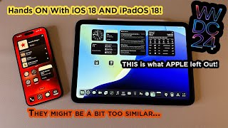 HANDS ON With iOS 18 And iPadOS 18 - 5 Things Apple DIDN’T Mention! - WWDC 2024