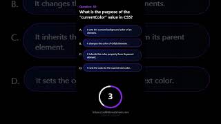 What is the purpose of the currentColor value in CSS #english #htmlmcq #quiz