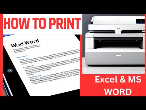 Print Preview & Print Setting in Excel & Ms word | How to Print a Document in Ms Word & Excel