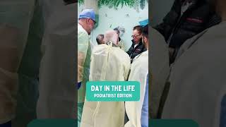 Day in the life of a Podiatrist 🦶#podiatrist #podiatrycare
