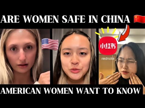 AMERICAN W@MEN  ON REDNOTE WANT TO KNOW ABT  W@MEN'S SAFETY IN CHINA. "CAN I WALK ALONE AT NIGHT"