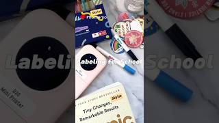 #Labeling for Kid’s Supplies #BackToSchool #Phomemo #labelmaker #namelabel #schoolsupplies #study
