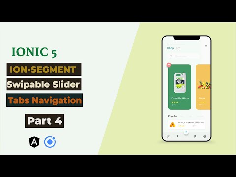 Ionic 5  Ion Segment | Swipable Slider | Tabs Navigation Tutorial part 4