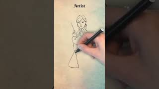 Draw Artist | Easy drawing | #drawings #shorts