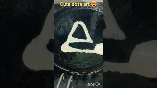 Making cute dosa art 😍 #dosa #trinding #newtrick #dosai