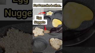 Frying pan with 4 shaper or molder para sa mga kids at Bento baon serye!  #fryingpan #eggpan #mold