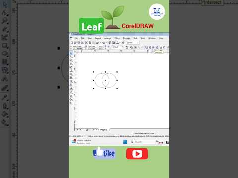 how to make leaf in CorelDRAW #logodesign #ytshorts #coreldraw #logo #leaf