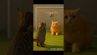 胖橘想守門，結果被虎斑貓耍爆Fat Orange Cat Tries to Block — Tabby Cat Outplays Him! #cat #貓咪日常 #虎斑貓 #catmemes