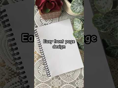 Easy Front Page Design School Project, Assignment #aesthetic #shorts #viral #art #frontpagedesign