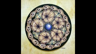 #Zentangle#Zengem#ZIA 畫禪繞寶石就是在紙上玩色彩疊疊樂!