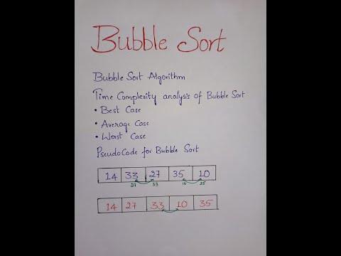 Time complexity for bubble sort in 5 min