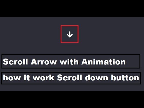 Scroll down Arrow with  Animation || animated mouse scroll by code with yd