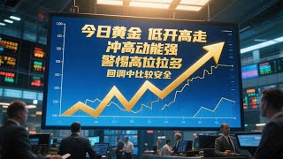 今日黄金低开高走 冲高动能强 警惕高位拉多  回调中比较安全