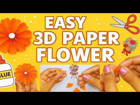 Paper Flower | Easy Paper Crafts #diycrafts #papercrafts #origami #homedecor #Sona'sCreativeCorner